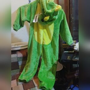 Green Dinosaur Costume Onesie Size 6/8